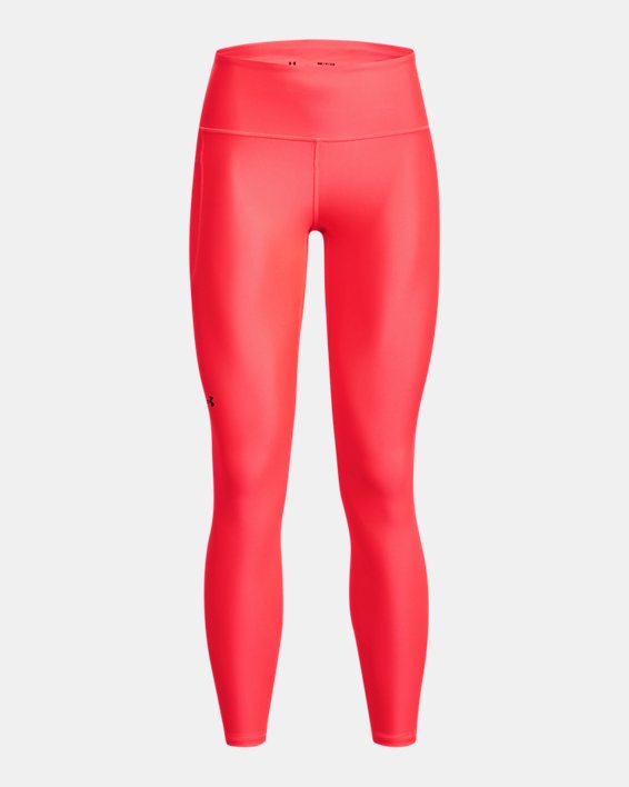 Women's HeatGear® No-Slip Waistband Full-Length Leggings, Red, pdpMainDesktop image number 4